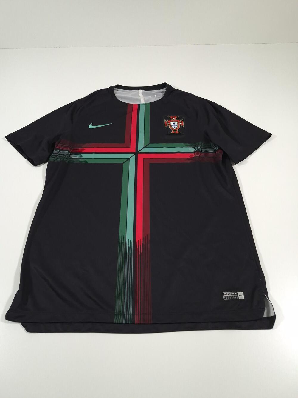 Portugal Nike 2018 World Cup Black Men's Large Jersey Dri-Fit